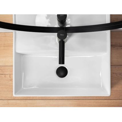REA-U5000 - Vasque à poser VALERIA 35,5x50,5 cm en céramique, blanc brillant