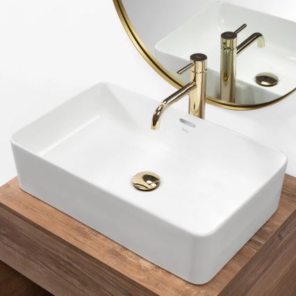 REA-U5055 - Lavabo à poser BERTA 35,5x56 cm céramique/blanc brillant