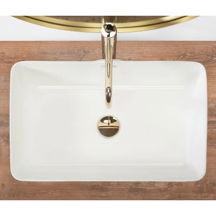 REA-U5055 - Lavabo à poser BERTA 35,5x56 cm céramique/blanc brillant