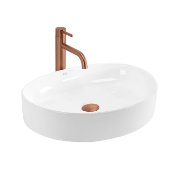 REA-U6370 - Lavabo à poser JOANA 38,5x50,5 cm céramique/blanc brillant