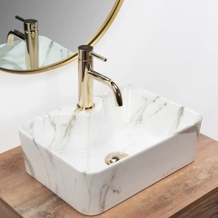 REA-U6504 - Lavabo à poser KELLY MINI 31x41 cm céramique/effet pierre