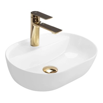 REA-U6617 - Vasque à poser AURA 30 x 42 cm, céramique / blanc brillant
