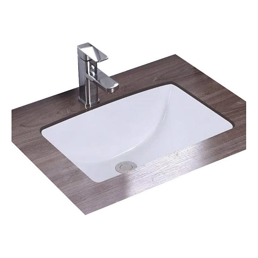 REA-U6653 - Lavabo encastré ADELA 33x46 cm céramique/blanc brillant