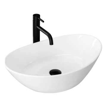 REA-U6801 - Lavabo à poser KATE 33,5x55,5 cm céramique/blanc brillant