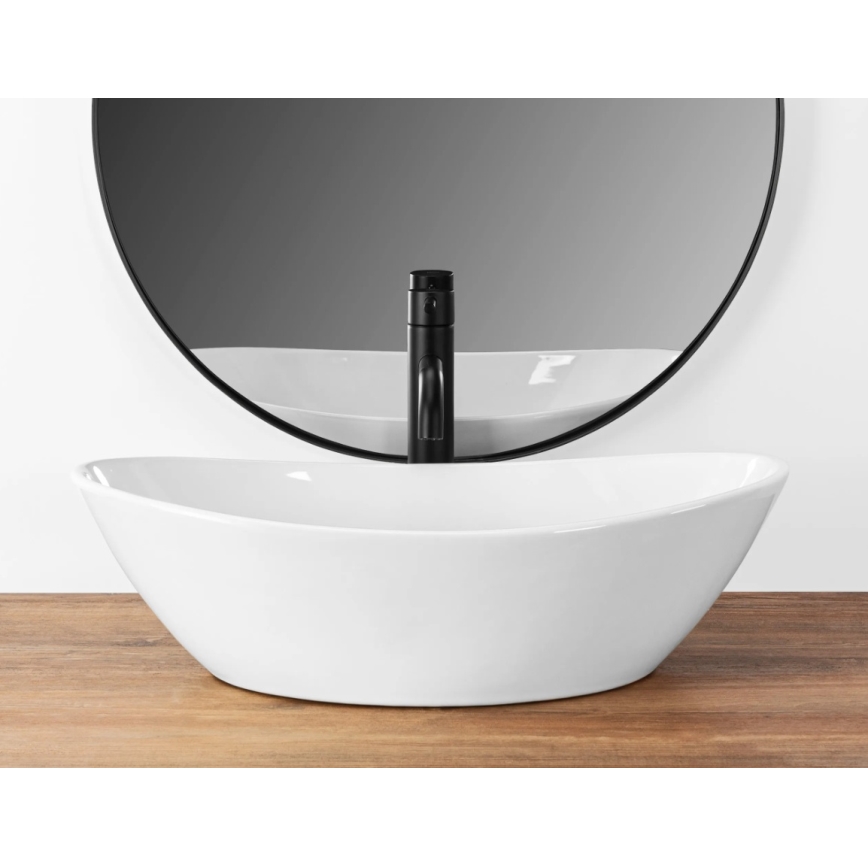 REA-U6801 - Lavabo à poser KATE 33,5x55,5 cm céramique/blanc brillant