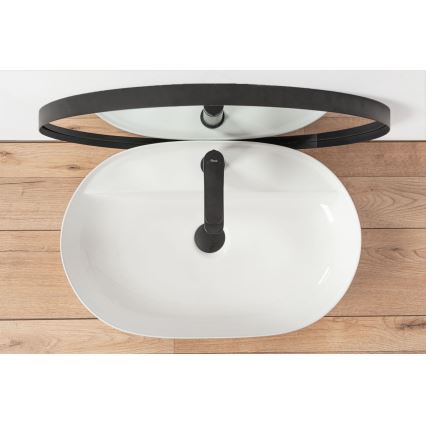 REA-U7900 - Lavabo à poser AURA 40,5x60,5 cm céramique/blanc brillant