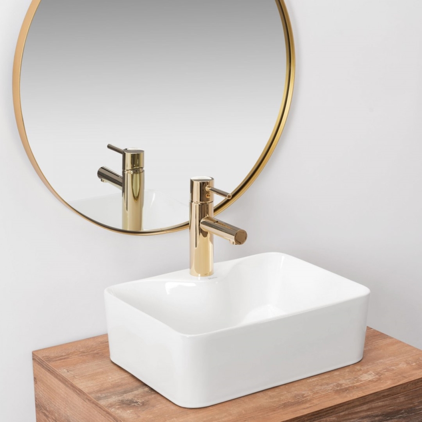 REA-U8196 - Vasque à poser KELLY MINI 31x41 cm céramique/blanc brillant