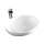 REA-U8198 - Vasque à poser CAROLA SLIM 39x51,5 cm céramique/blanc brillant