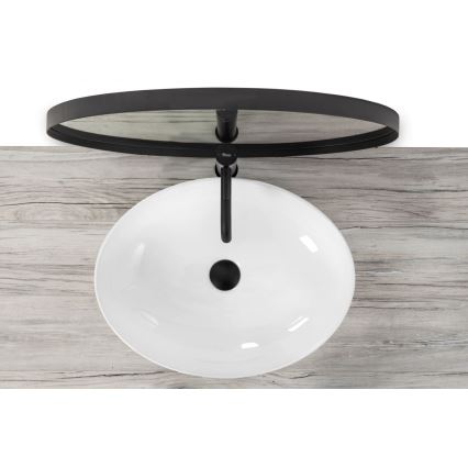REA-U8198 - Vasque à poser CAROLA SLIM 39x51,5 cm céramique/blanc brillant