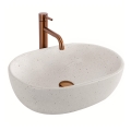 REA-U8480 - Lavabo à poser AMELIA 34,5 x 48 cm céramique / effet pierre
