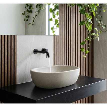 REA-U8480 - Lavabo à poser AMELIA 34,5 x 48 cm céramique / effet pierre