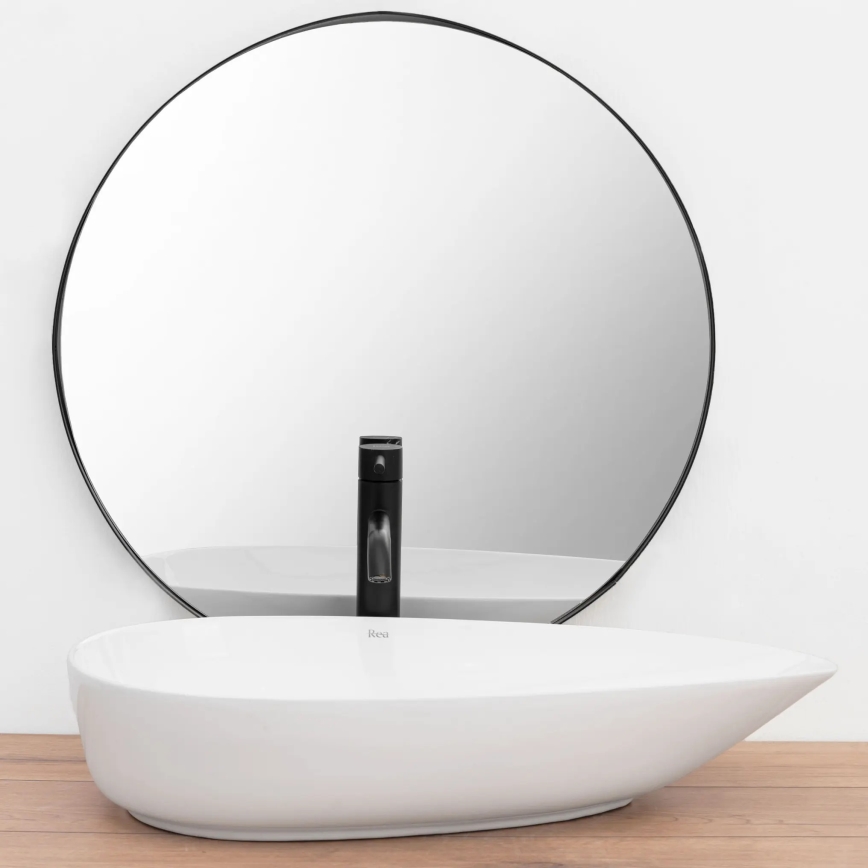 REA-U8537 - Vasque à poser GRETA 40x65,5 cm céramique/blanc brillant