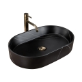 REA-U8565 - Lavabo à poser NADIA 38,5x61 cm céramique/noir mat