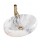 REA-U8567 - Vasque à poser LINDA 34 x 48,5 cm en céramique, décor marbre