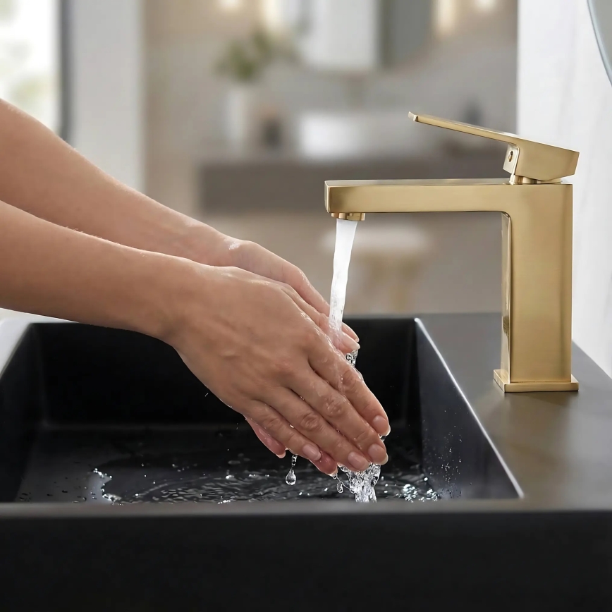 REA-U8802 - Vasque à poser GOYA 46x70 cm composite minéral/noir mat