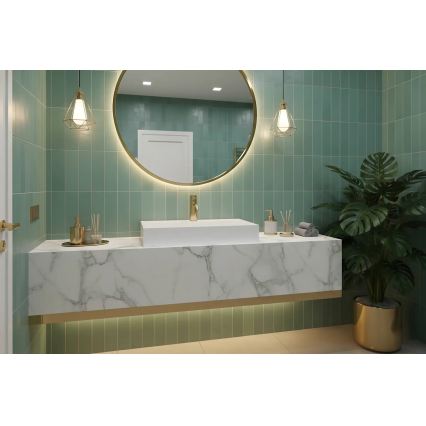 REA-U8900 - Lavabo à poser GOYA 37x50 cm composite minéral/blanc mat
