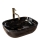 REA-U8907 - Lavabo à poser BELINDA 33,5x46,5 cm céramique/noir/effet marbre