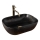 REA-U8908 - Lavabo à poser BELINDA 33,5x46,5 cm céramique/noir/décor marbre