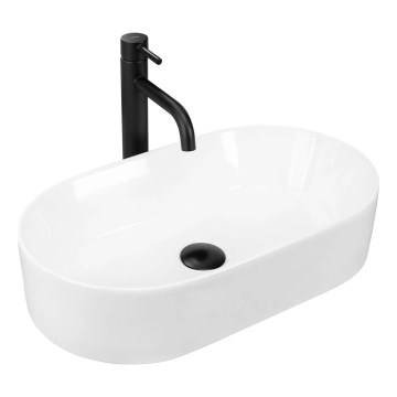 REA-U9108 - Vasque à poser LAYLA 30x53 cm céramique/blanc brillant