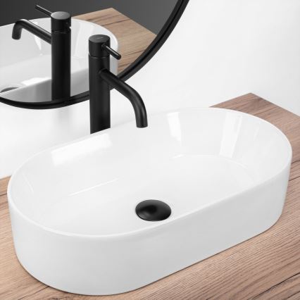 REA-U9108 - Vasque à poser LAYLA 30x53 cm céramique/blanc brillant