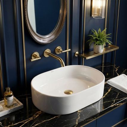 REA-U9249 - Lavabo à poser NADIA 32x46 cm céramique/blanc brillant