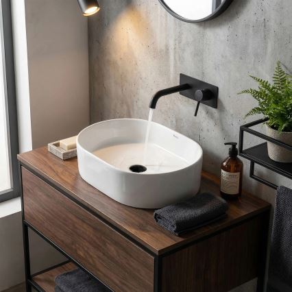 REA-U9249 - Lavabo à poser NADIA 32x46 cm céramique/blanc brillant