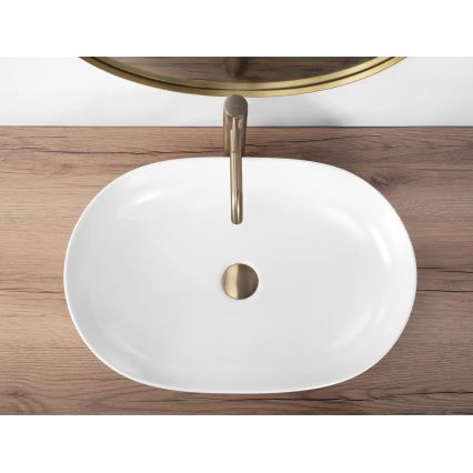 REA-U9653 - Lavabo à poser CLEO 41x60,5 cm céramique/blanc mat