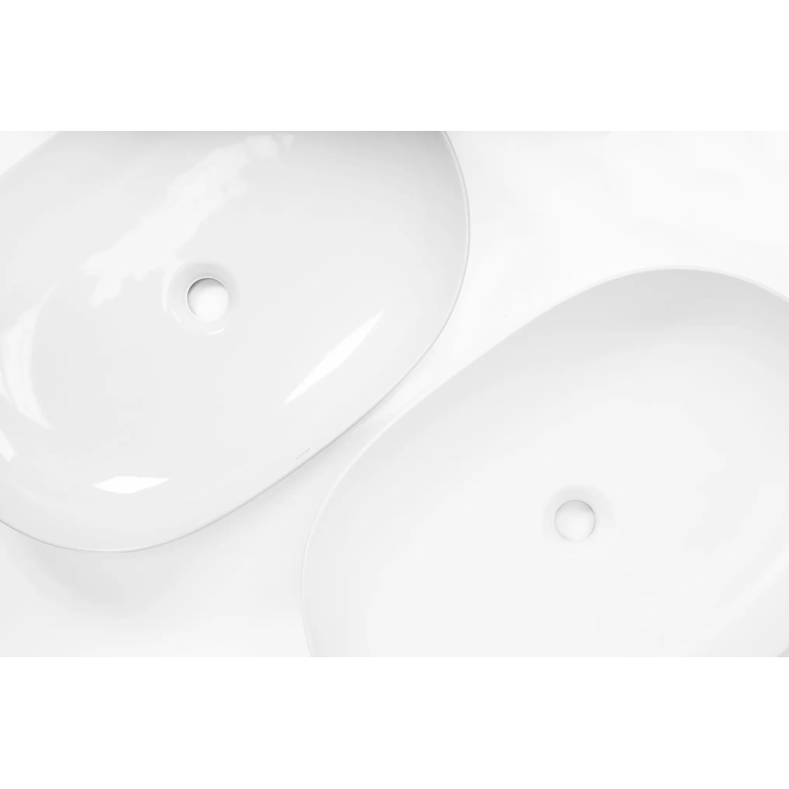 REA-U9653 - Lavabo à poser CLEO 41x60,5 cm céramique/blanc mat