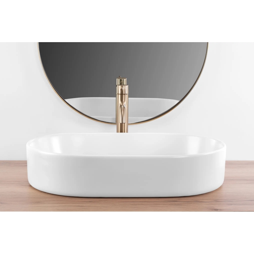 REA-U9657 - Lavabo à poser NADIA 38,5x61 cm céramique/blanc mat