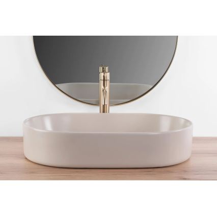 REA-U9661 - Vasque à poser NADIA 38,5x61 cm céramique/beige