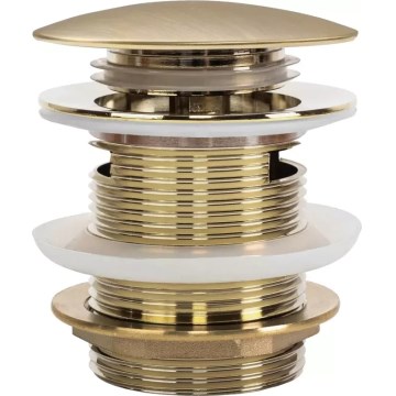 REA-W2005 - Bonde de baignoire CLICK-CLACK Ø 7 cm, doré brossé