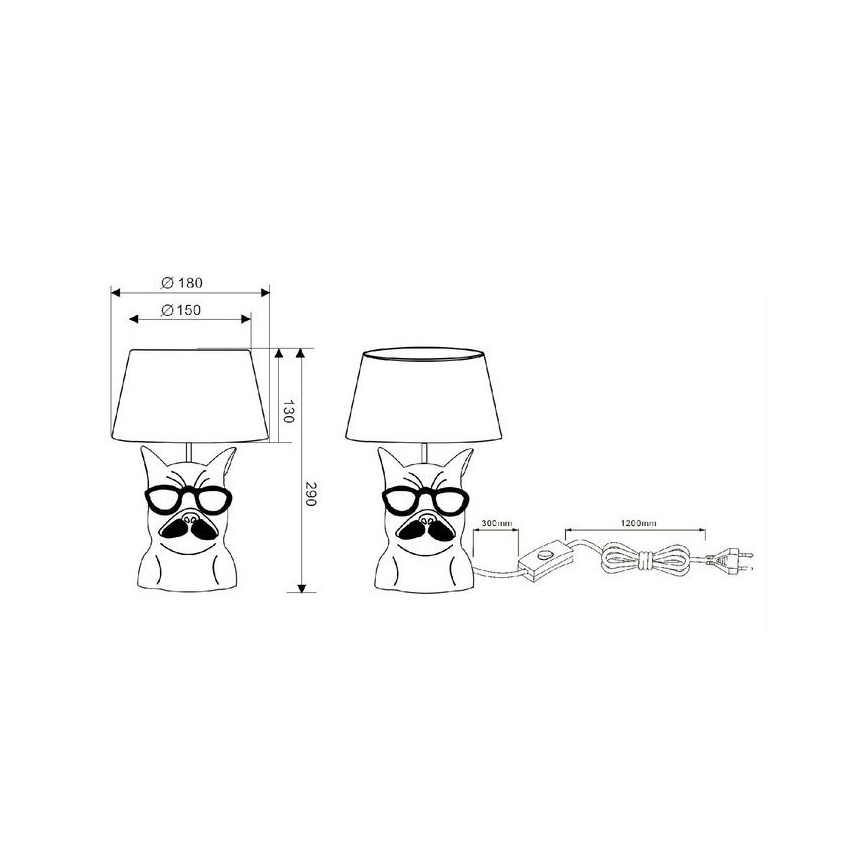 Reality - Lampe de table DOSY 1xE14/40W/230V