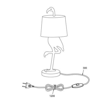 Reality - Lampe de table LOLA 1xE14/40W/230V