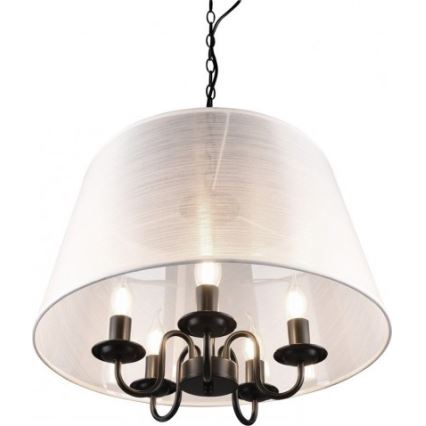 Reality - Lustre LED CIMA suspendu sur chaîne 5xE14/40W/230V, gris