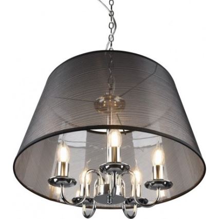 Reality - Lustre LED sur chaîne CIMA 5xE14/40W/230V noir