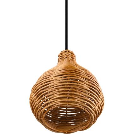 Reality - Suspension sur câble SPROUT 1xE14/40W/230V brun/rotin