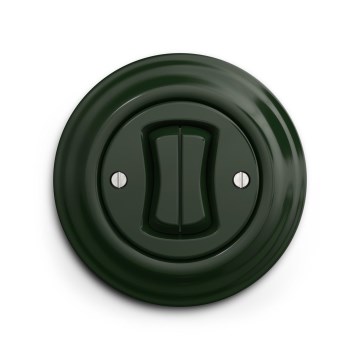 Reblig - Bouton double rétro avec cadre vert