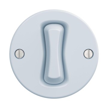 Reblig - Bouton rétro bleu sans cadre