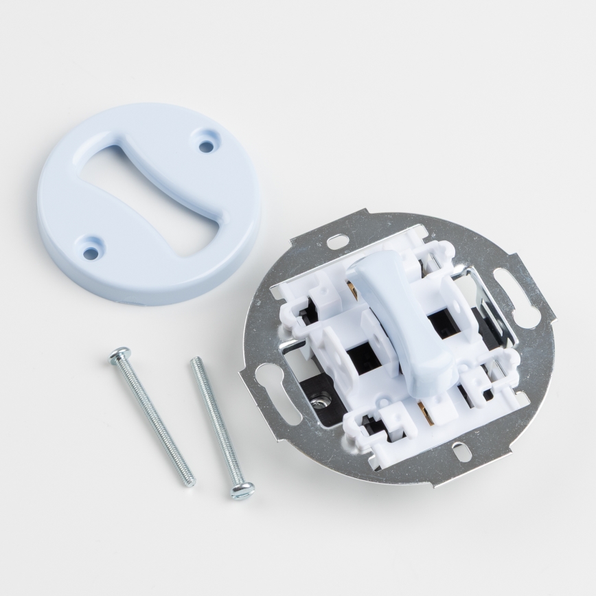 Reblig - Bouton rétro bleu sans cadre