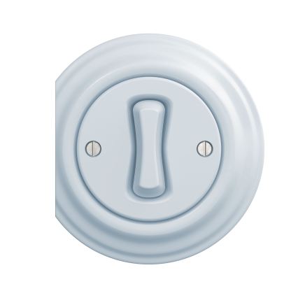 Reblig - Bouton rétro bleu sans cadre