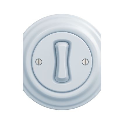 Reblig - Bouton rétro bleu sans cadre