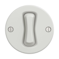 Reblig - Bouton rétro sans cadre en céramique blanche