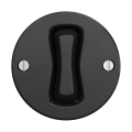 Reblig - Bouton rétro sans cadre, noir