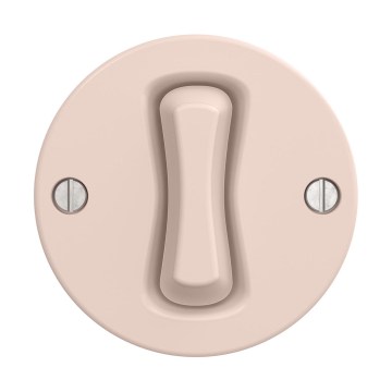 Reblig - Bouton rétro sans cadre, vieux rose