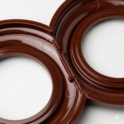 Reblig - Cadre rétro à bordure marron