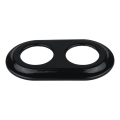 Reblig - Cadre rétro double en porcelaine noir