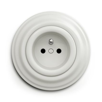 Reblig - Cadre rétro simple en céramique blanche