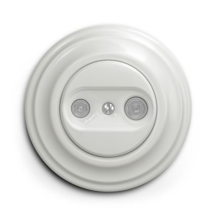 Reblig - Cadre rétro simple en céramique blanche