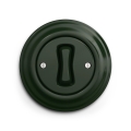 Reblig - Interrupteur croisé rétro avec cadre n° 7, vert