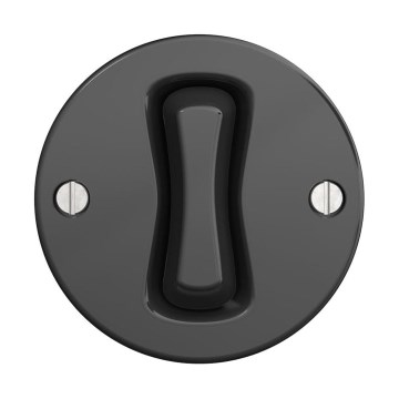 Reblig - Interrupteur croisé rétro sans cadre, n° 7, anthracite